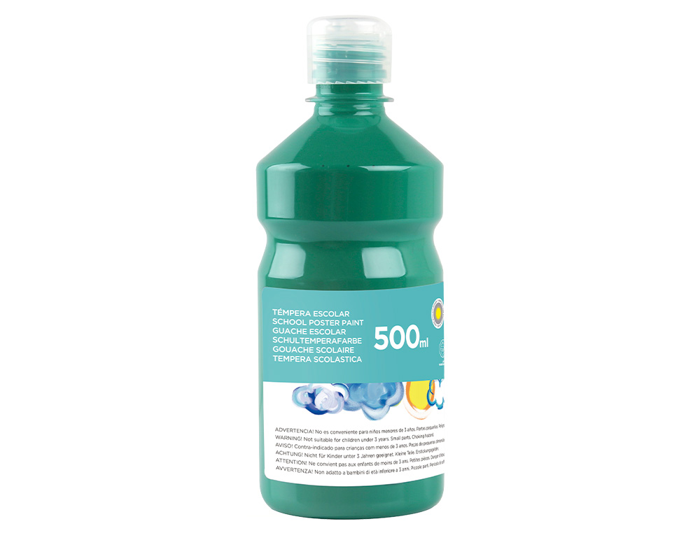 GUACHE ESCOLAR LIDERPAPEL 500 ML VERDE ESCURO