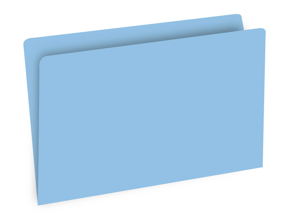 CLASSIFICADOR GIO DE CARTOLINA FOLIO CELESTE PASTEL 180 G/M2