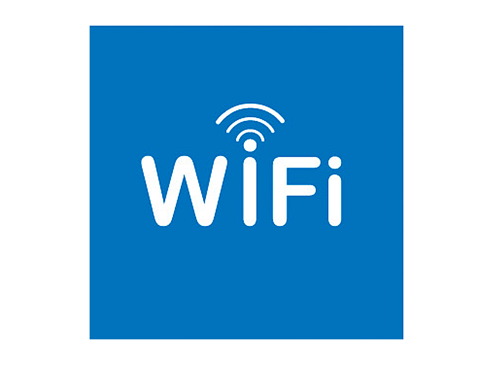 ETIQUETA ADESIVA APLI DE SINALIZACAO SIMBOLO WIFI 114X114 MM