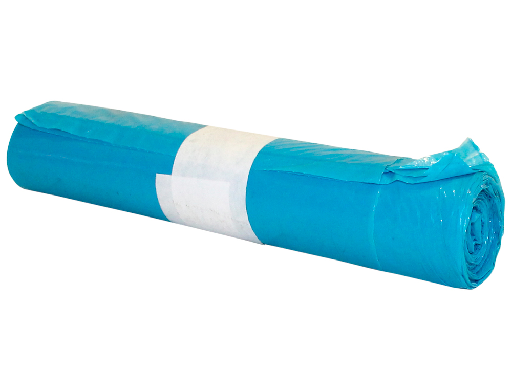 SACO DE LIXO INDUSTRIAL AZUL 85X105CM GALGA 110 ROLO DE 10 UNIDADES