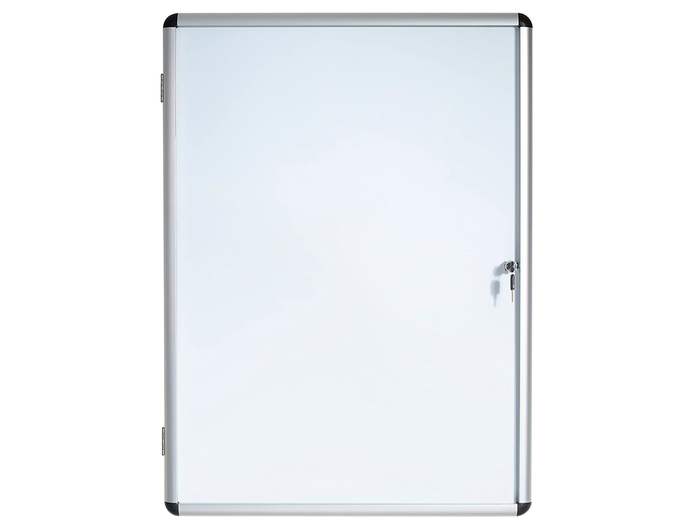 VITRINA DE ANUNCIOS BI-OFFICE FUNDO MAGNETICO EXTRAPLANA DE INTERIOR 72X67,4 CM
