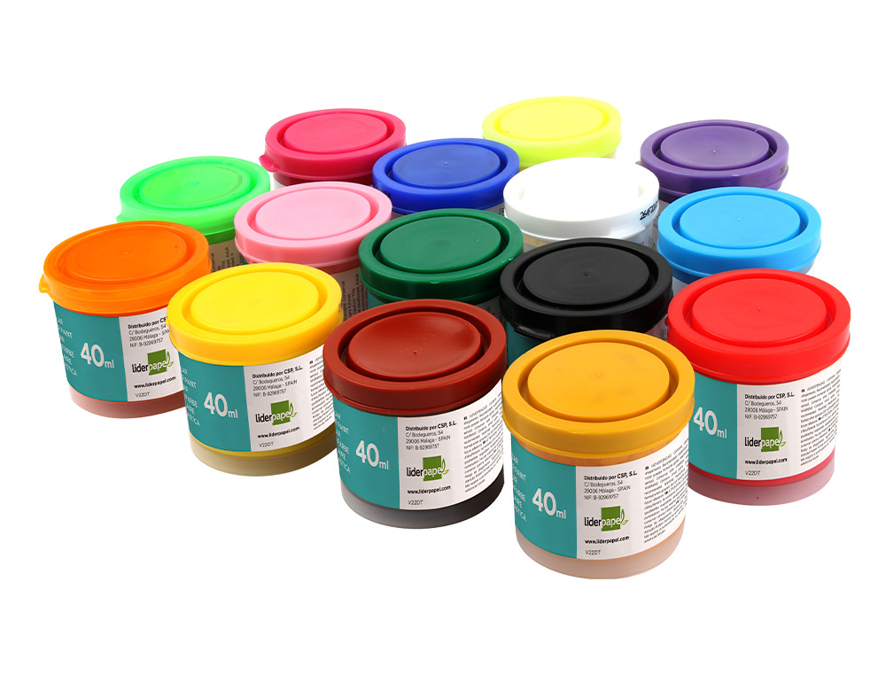 GUACHE LIDERPAPEL ESCOLAR 40 ML CASTANHO