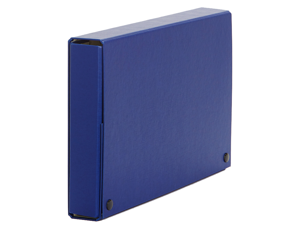 CARPETA PROYECTOS PARDO FOLIO LOMO 200 MM CARTON FORRADO AZUL CON BROCHE