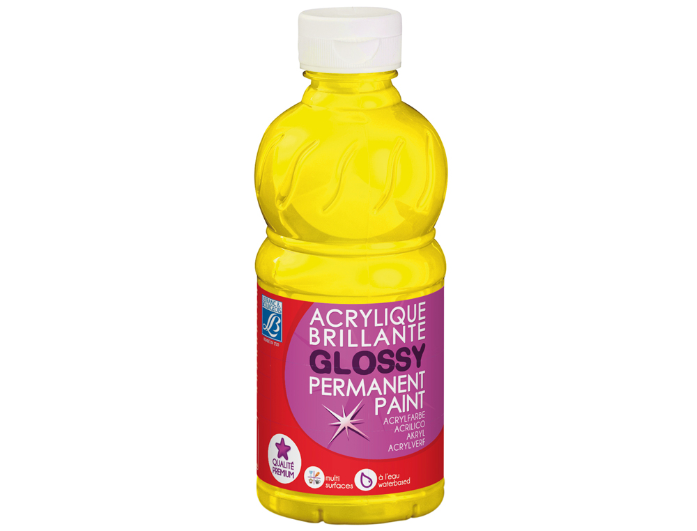 PINTURA ACRILICA L&B BRILHO AMARELO PRIMARIO BOIAO DE 250 ML