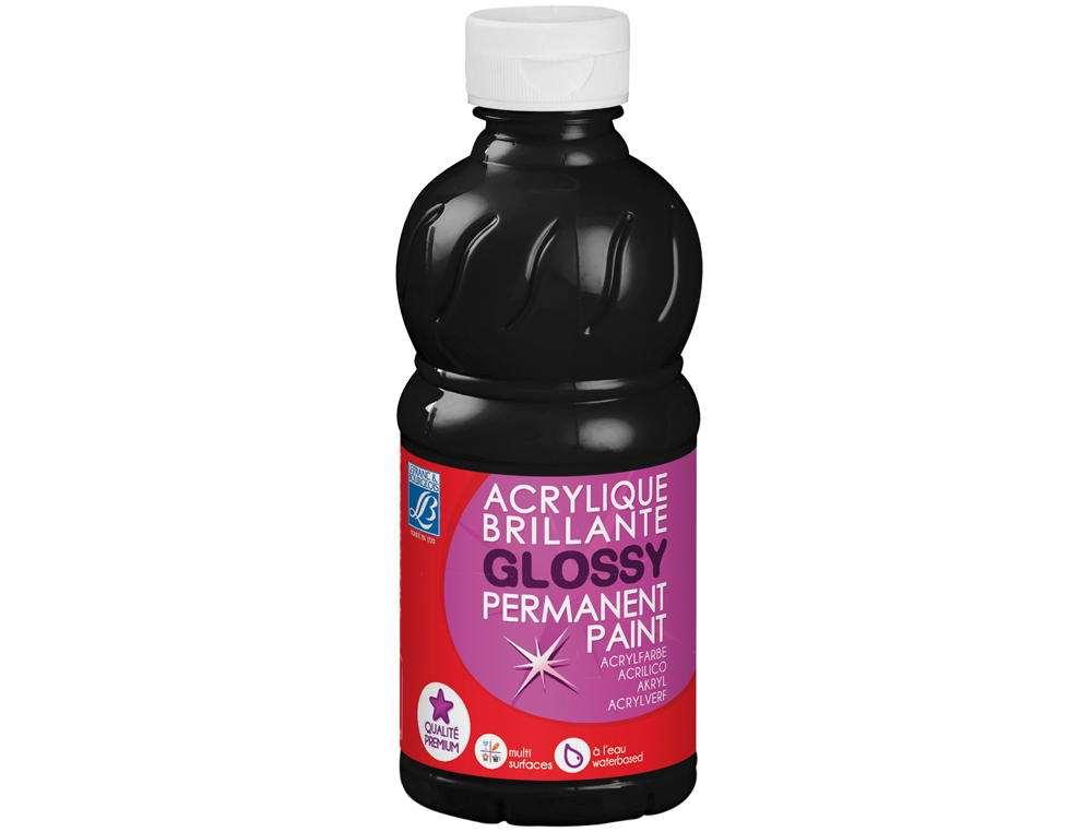 PINTURA ACRILICA L&B BRILHO PRETO BOIAO DE 250 ML