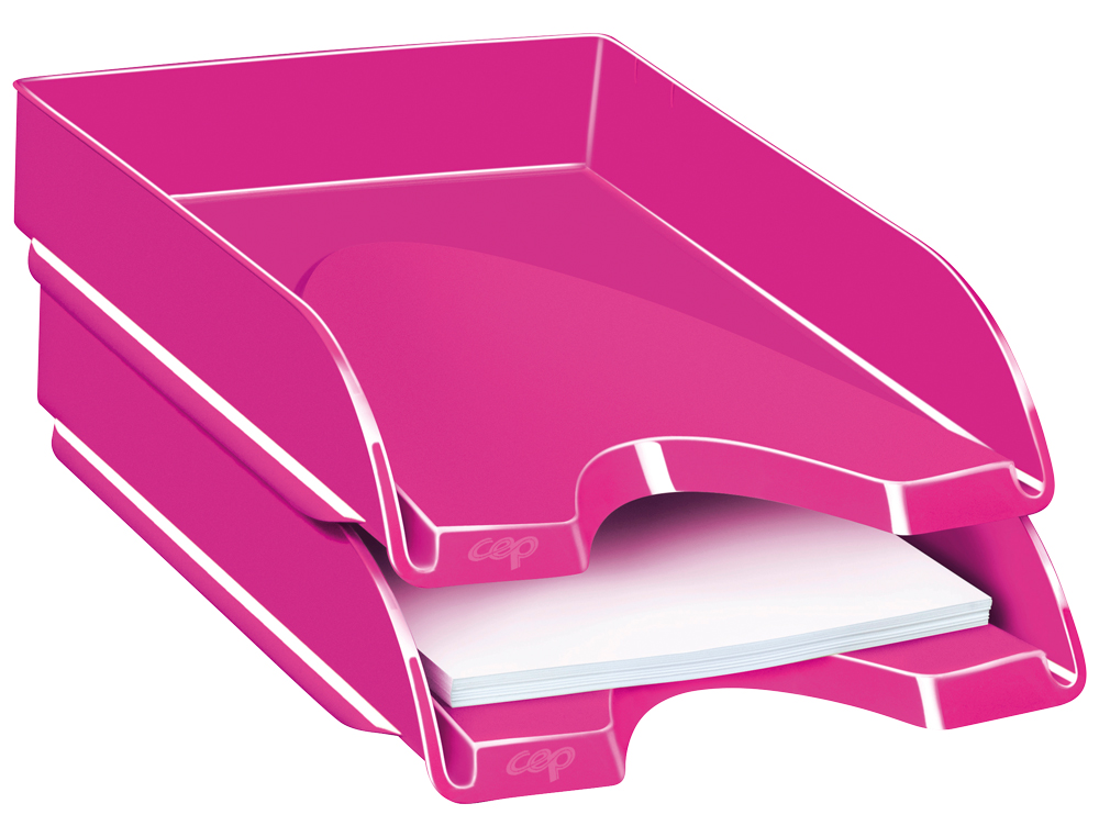 TABULEIRO DE SECRETARIA CEP PLASTICO ROSA 257X348X66 MM
