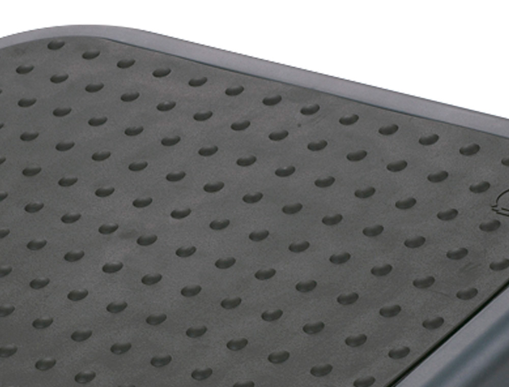 APOIO DE PES Q-CONNECT AJUSTAVEL COM TAPETE DE BORRACHA 450X330X85MM