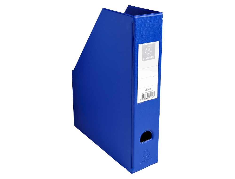 PORTA REVISTAS EXACOMPTA PVC LOMBADA 70MM COR AZUL 230X310X70 MM