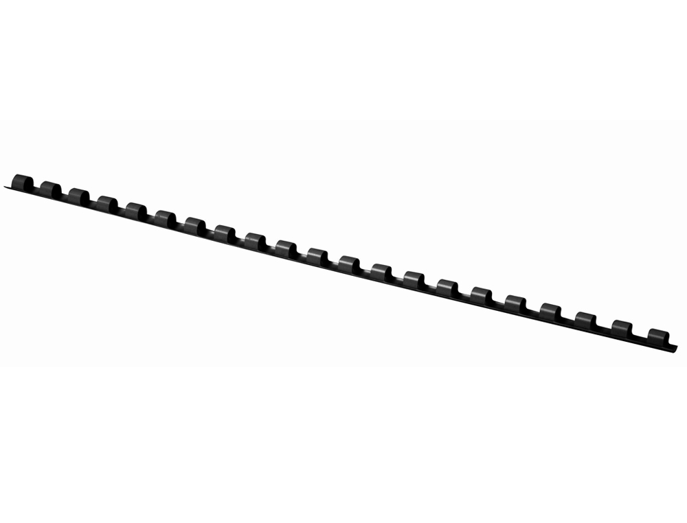 ESPIRAL Q-CONNECT REDONDA 6 MM PLASTICO PRETO CAPACIDADE 20 FOLHAS CAIXA DE 100 UNIDADES