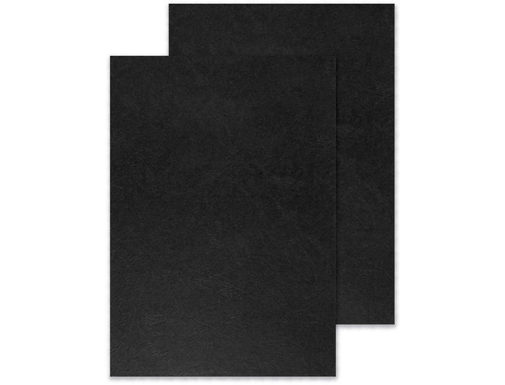 CAPA DE ENCADERNACAO Q-CONNECT PVC DIN A3 OPACA PRETA 200 MICRONS PACK DE 100 UNIDADES