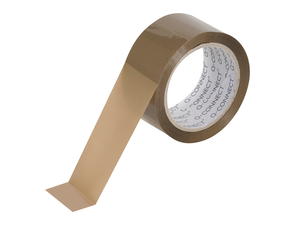 FITA ADESIVA Q-CONNECT POLIPROPILENO HAVANA 66 MT X 75 MM