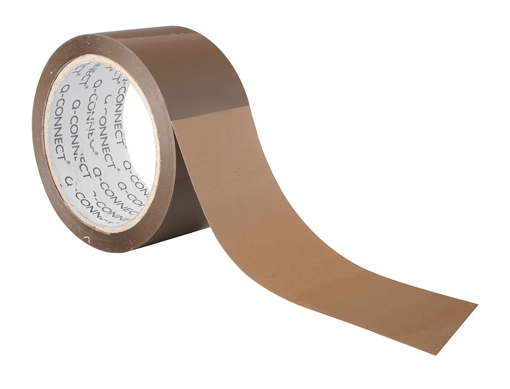 FITA ADESIVA Q-CONNECT POLIPROPILENO HAVANA 66 MT X 75 MM
