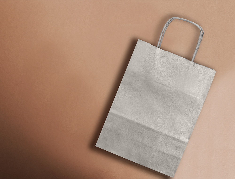 SACO DE PAPEL Q-CONNECT KRAFT PRATA ASA RETORCIDA 270X120X360 MM