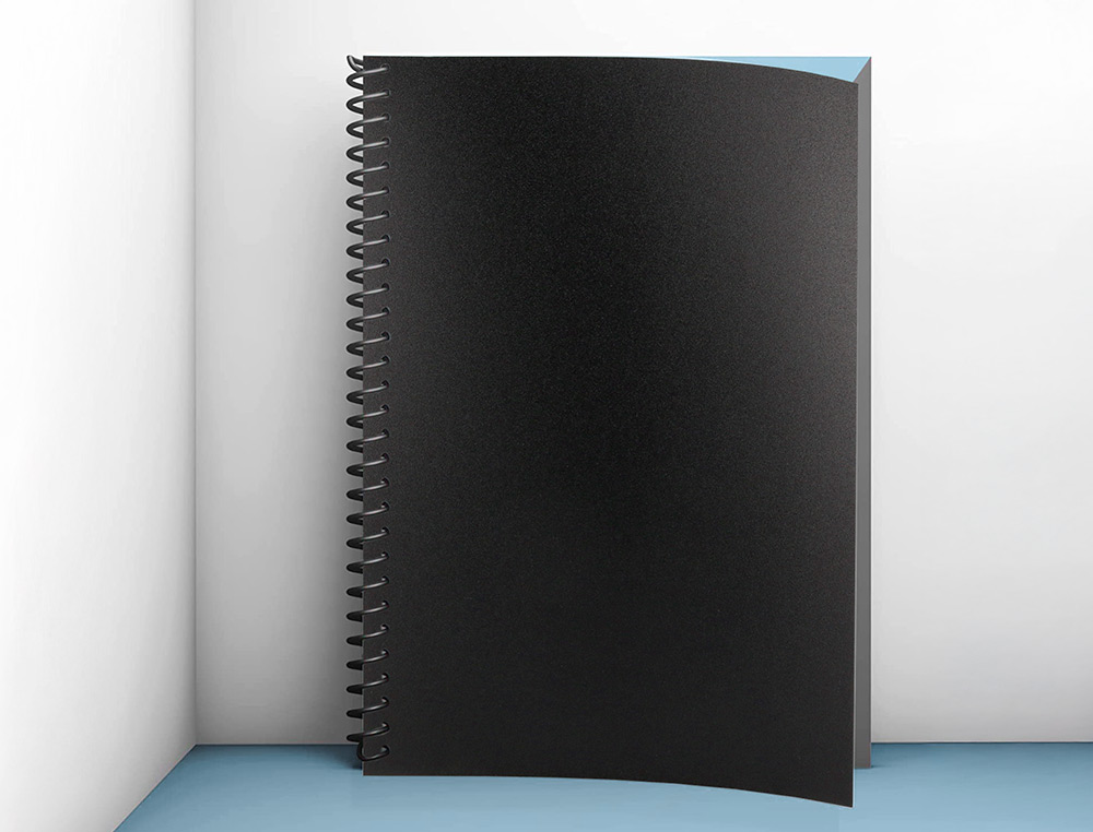 CAPA DE ENCADERNACAO LIDERPAPEL POLIPROPILENO DIN A4 0.8 MM PRETA PACK DE 50 UNIDADES