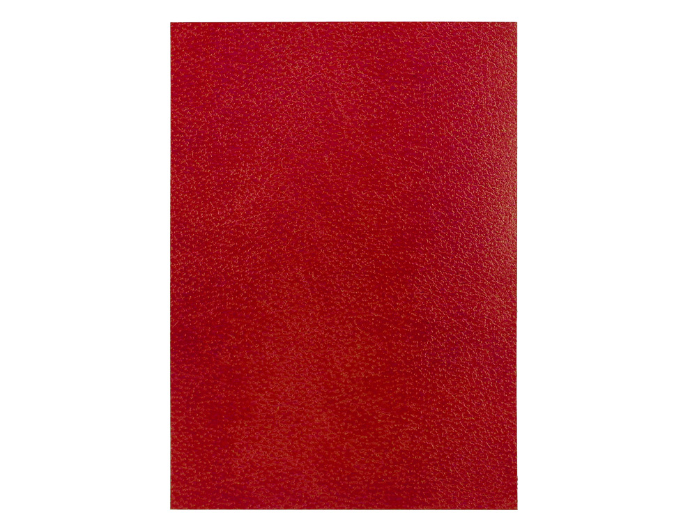 CAPA DE ENCADERNACAO LIDERPAPEL CARTAO DIN A4 1 MM VERMELHA PACK DE 50 UNIDADES