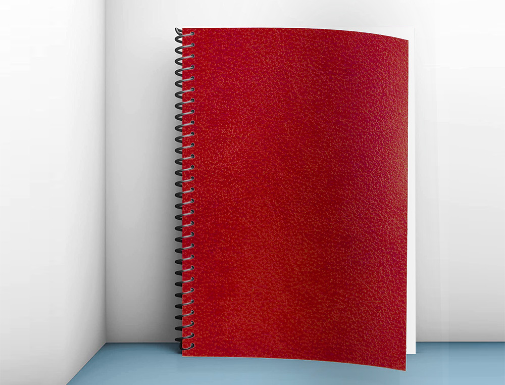 CAPA DE ENCADERNACAO LIDERPAPEL CARTAO DIN A4 1 MM VERMELHA PACK DE 50 UNIDADES