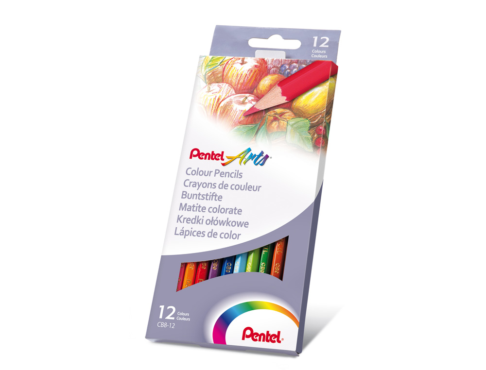 LAPIS DE COR PENTEL CAIXA COM 12 UNIDADES