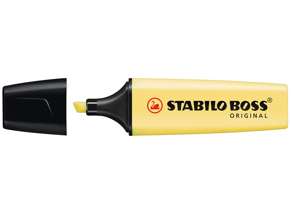 MARCADOR FLUORESCENTE STABILO BOSS 70 PASTEL AMARELO CREMOSO