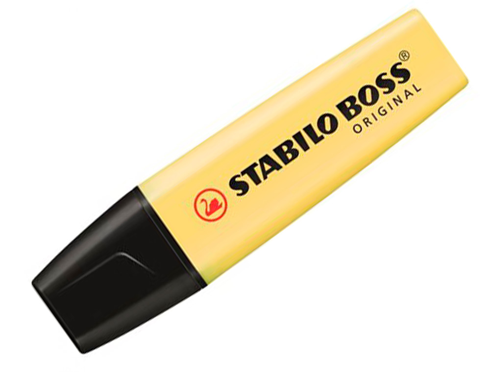 MARCADOR FLUORESCENTE STABILO BOSS 70 PASTEL AMARELO CREMOSO
