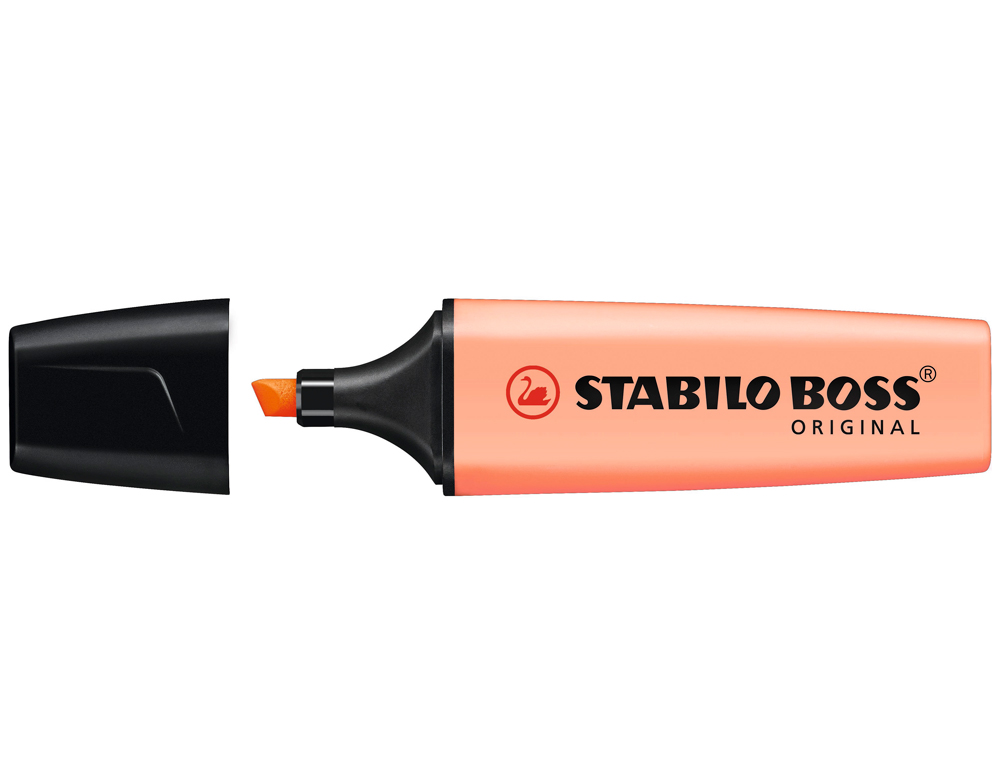 MARCADOR FLUORESCENTE STABILO BOSS 70 PASTEL PESSEGO SEDOSO