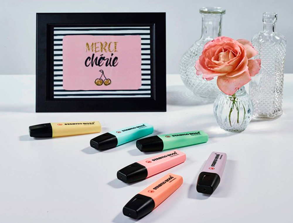 MARCADOR FLUORESCENTE STABILO BOSS 70 PASTEL ROSA