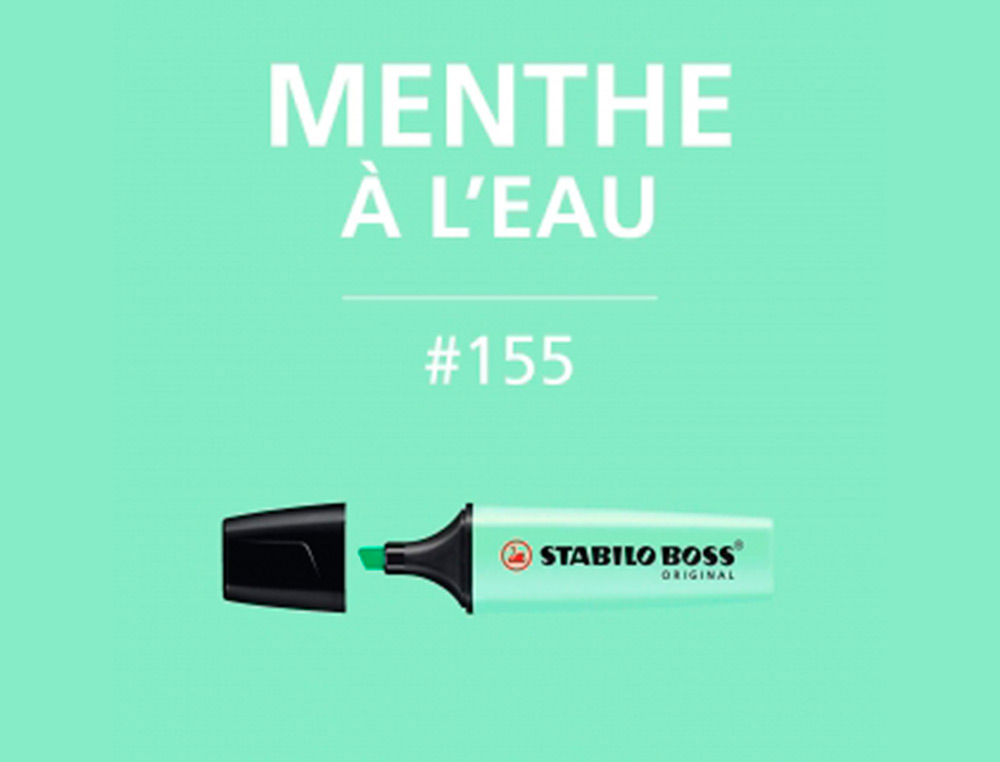 MARCADOR FLUORESCENTE STABILO BOSS 70 PASTEL MENTA