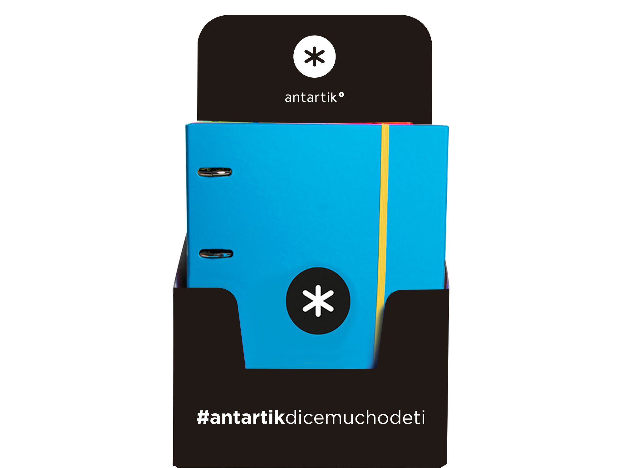 PASTA ANTARTIK COM RECARGA DIN A4 QUADRICULA 5MM FORRADA 4 ANEIS 25MM CORES SORTIDAS