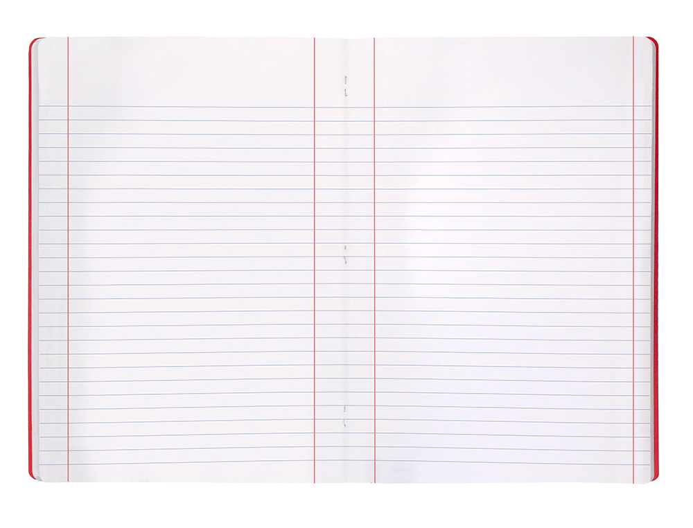 CADERNO AGRAFADO LIDERPAPEL 360 CAPA DE PLASTICO DIN A4 48 F 90 GR PAUTADO COM DUPLA MARGEM CORES SORTIDAS