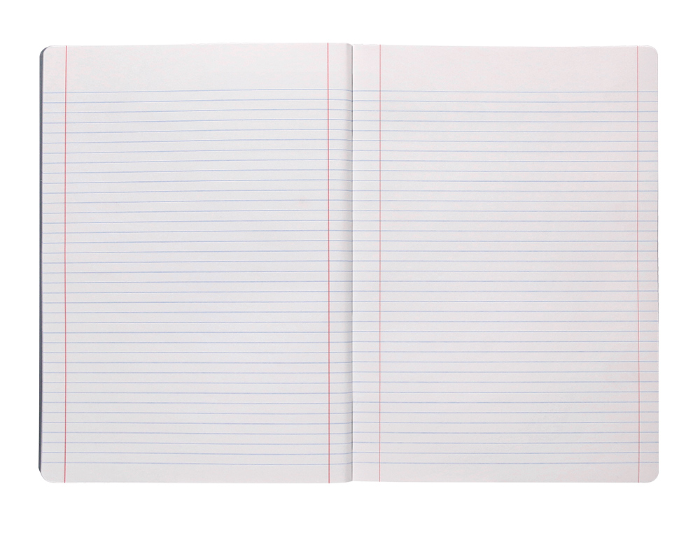 CADERNO AGRAFADO LIDERPAPEL 360 CAPA DE PLASTICO DIN A4 48 F 90 GR PAUTADO COM DUPLA MARGEM CAPA PRETA