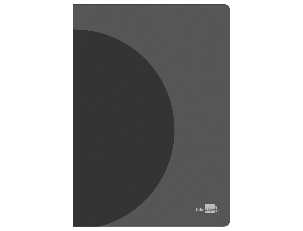 CADERNO AGRAFADO LIDERPAPEL 360 CAPA DE PLASTICO DIN A4 48 F 90 GR PAUTADO COM DUPLA MARGEM CAPA PRETA