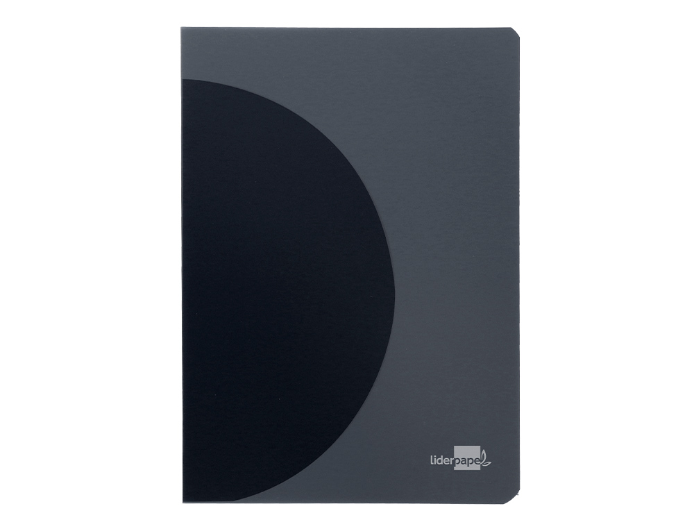 CADERNO AGRAFADO LIDERPAPEL 360 CAPA DE PLASTICO DIN A4 48 F 90 GR PAUTADO COM DUPLA MARGEM CAPA PRETA