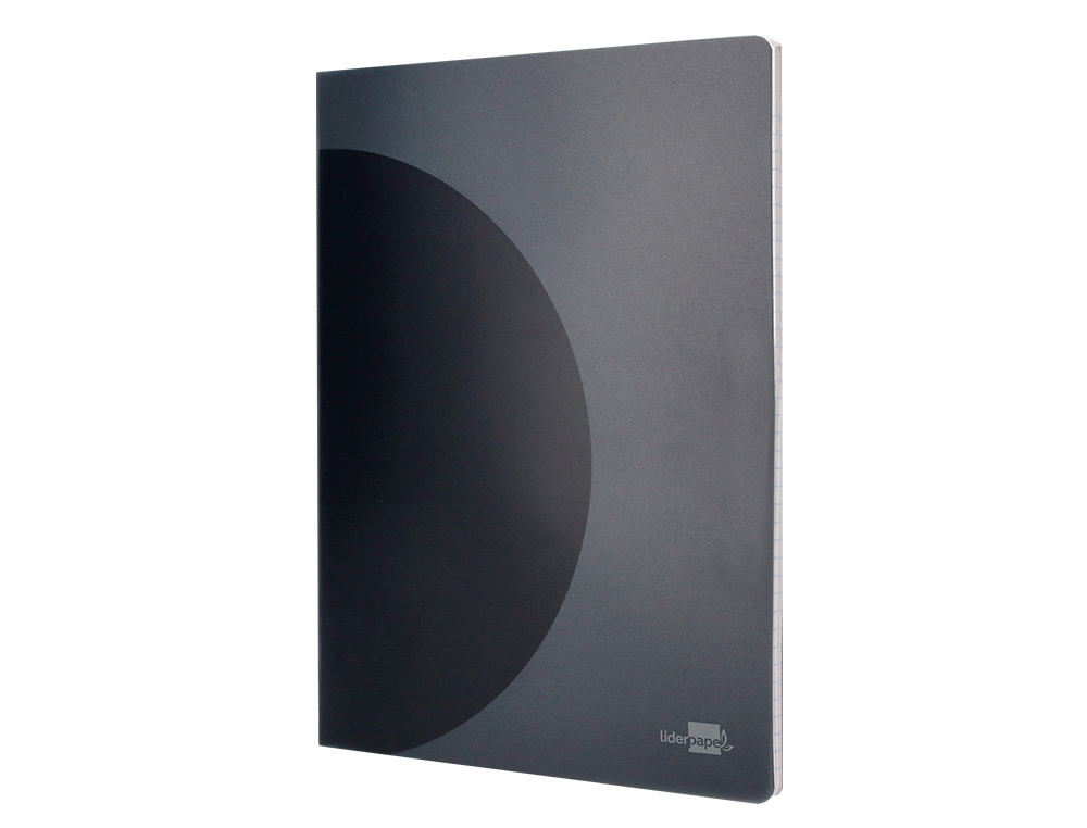 CADERNO AGRAFADO LIDERPAPEL 360 CAPA DE PLASTICO DIN A4 48 F 90 GR PAUTADO COM DUPLA MARGEM CAPA PRETA