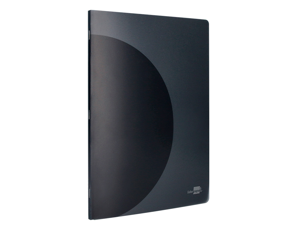 CADERNO AGRAFADO LIDERPAPEL 360 CAPA DE PLASTICO DIN A4 48 F 90 GR PAUTADO COM DUPLA MARGEM CAPA PRETA