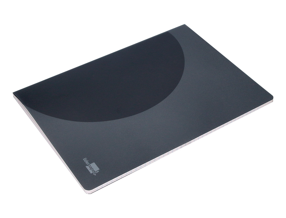 CADERNO AGRAFADO LIDERPAPEL 360 CAPA DE PLASTICO DIN A4 48 F 90 GR PAUTADO COM DUPLA MARGEM CAPA PRETA