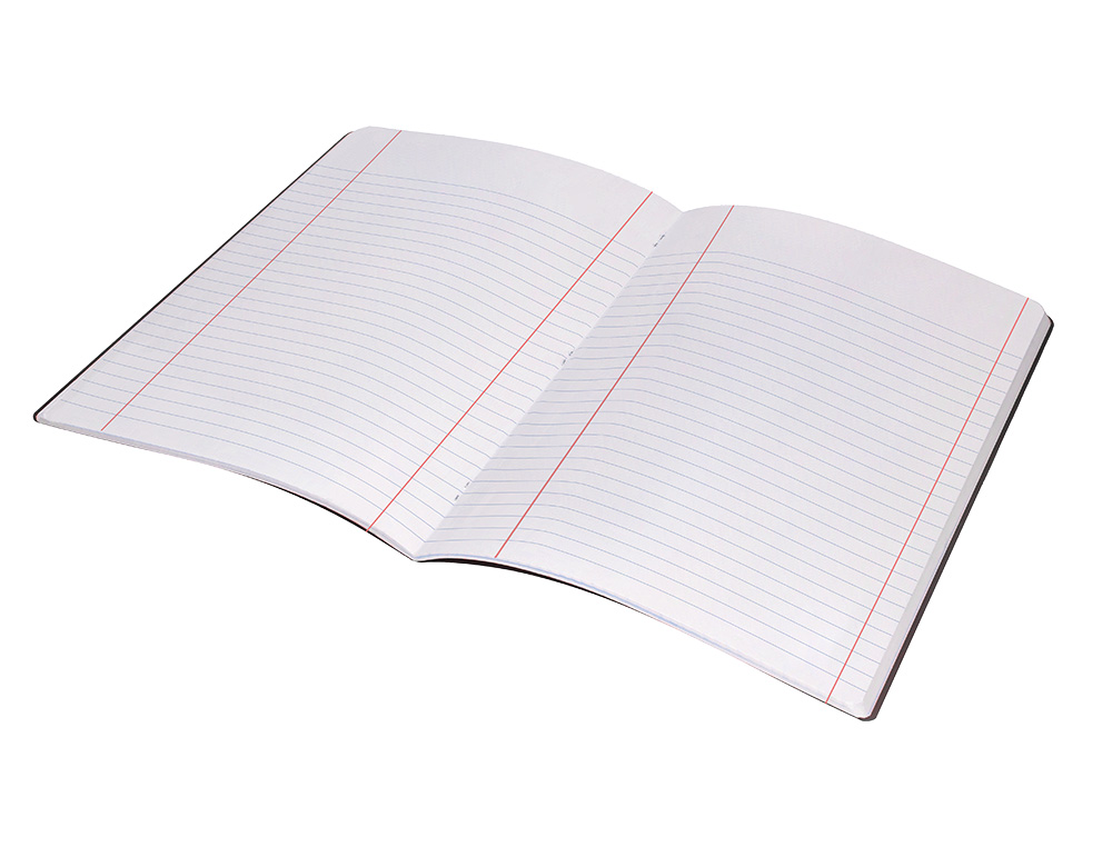 CADERNO AGRAFADO LIDERPAPEL 360 CAPA DE PLASTICO DIN A5 48 F 90 GR PAUTADO COM DUPLA MARGEM CAPA PRETA