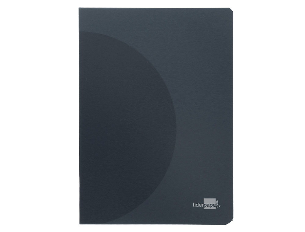 CADERNO AGRAFADO LIDERPAPEL 360 CAPA DE PLASTICO DIN A5 48 F 90 GR PAUTADO COM DUPLA MARGEM CAPA PRETA