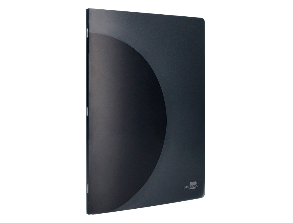 CADERNO AGRAFADO LIDERPAPEL 360 CAPA DE PLASTICO DIN A5 48 F 90 GR PAUTADO COM DUPLA MARGEM CAPA PRETA