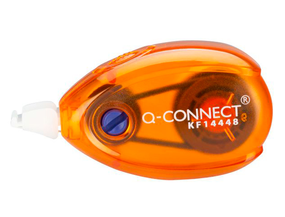 CORRETOR Q-CONNECT FITA BRANCA 5 MM X 6 MT - BLISTER DUAS UNIDADES LARANJA E AZUL