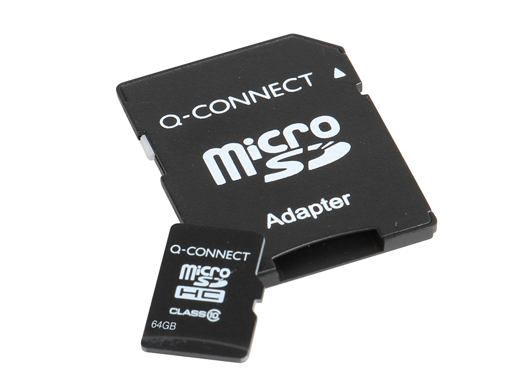 CARTAO DE MEMORIA SD MICRO Q-CONNECT FLASH 64 GB CLASSE 10 COM ADAPTADOR
