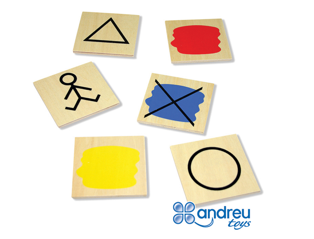 JOGO ANDREUTOYS BLOCOS LOGICOS ATRIBUTOS 20 PECAS 27X10X5 CM