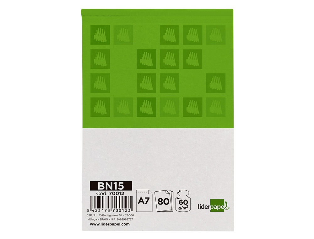 BLOCO DE APONTAMENTOS QUAD 4MMA7 80 FOLHAS 60G/M2 PERFURADO SEM CAPA