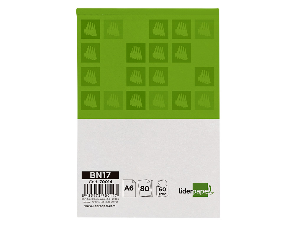 BLOCO DE APONTAMENTOS QUAD 4MMA6 80 FOLHAS 60G/M2 PERFURADO SEM CAPA