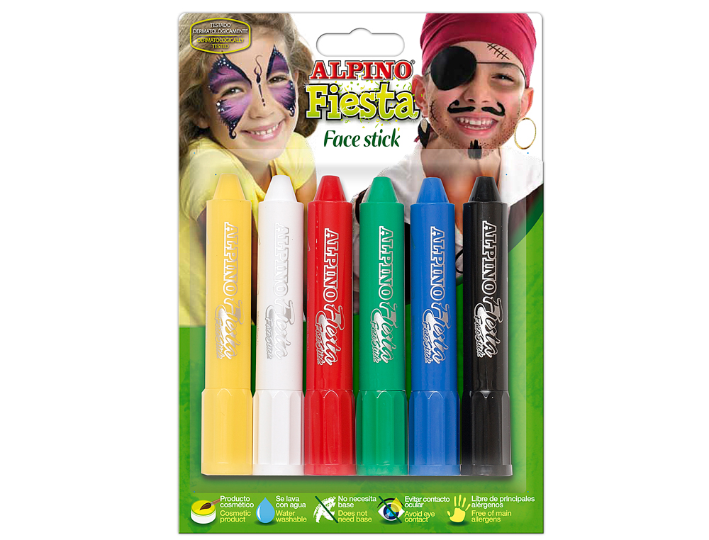 BARRA MAQUILHAGEM FACE STICK 6 CORES SORTIDAS