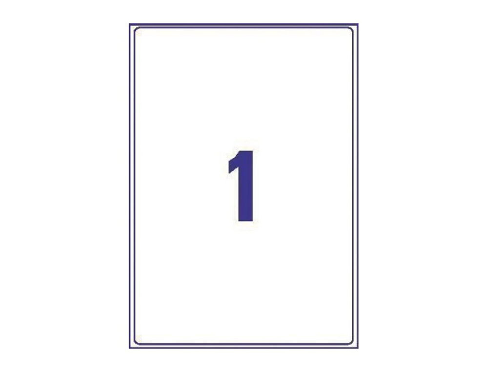 ETIQUETAS ADESIVAS AVERY DIN A4 IMPRIMIVEIS TRANSPARENTE 210X297 MM CAIXA DE 25 FOLHAS COM 25 ETIQUETAS