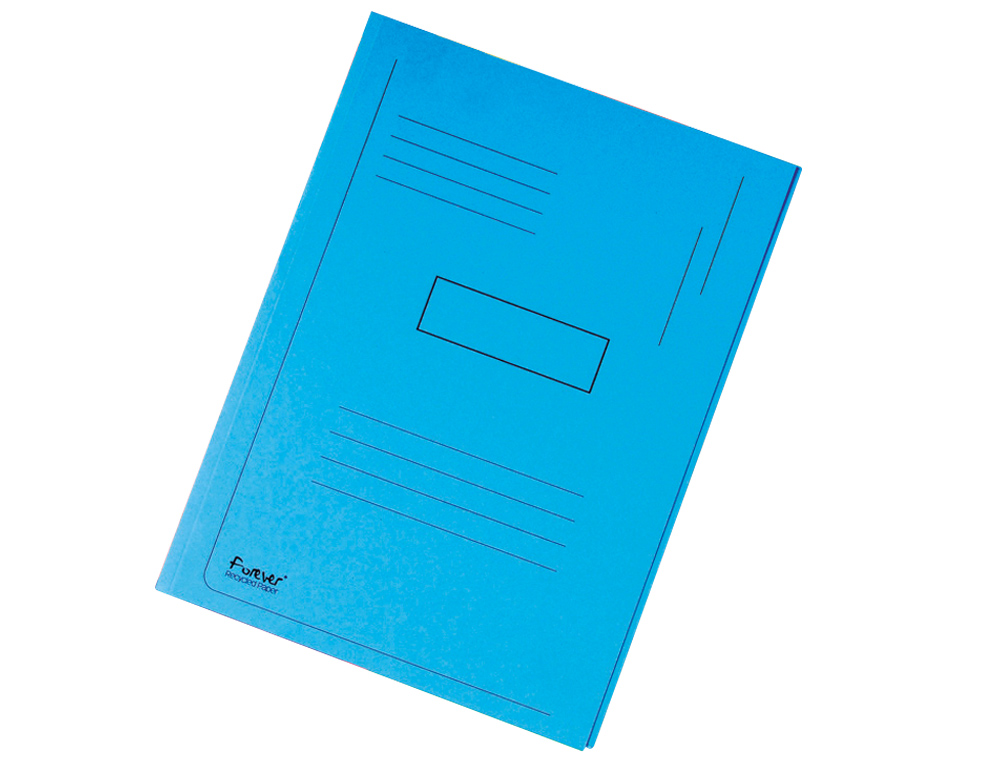 CLASSIFICADOR EXACOMPTA CARTOLINA RECICLADA DIN A4 AZUL 280GR COM 2 ABAS INTERIOR