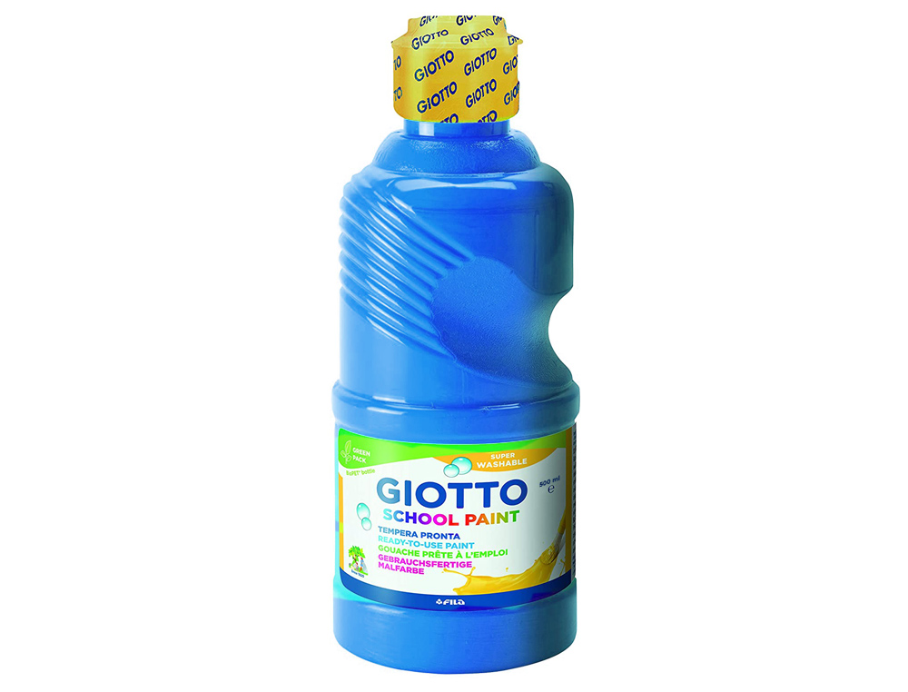 GUACHE ESCOLAR LAVAVEL GIOTTO 500 ML AZUL CYAN