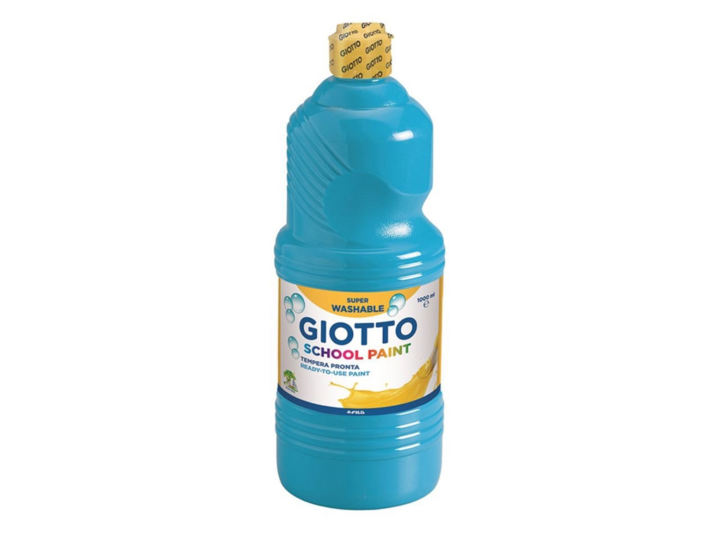 GUACHE ESCOLAR LAVAVEL GIOTTO 1000 ML AZUL CYAN