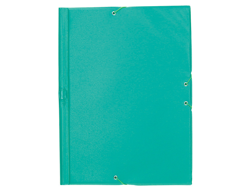 PASTA DE ELASTICOS LIDERPAPEL PLASTICO FOLIO ABA COR VERDE PISTACHO