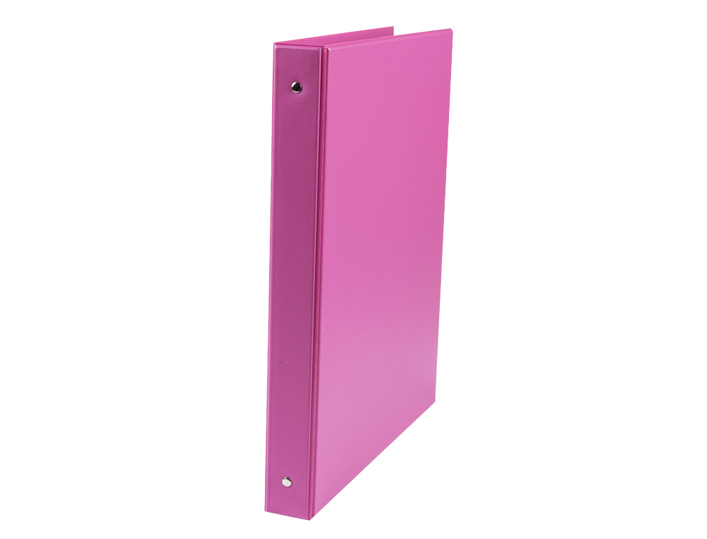 PASTA LIDERPAPEL 4 ANEIS 25 MM REDONDOS PLASTICO FOLIO COR FUCSIA