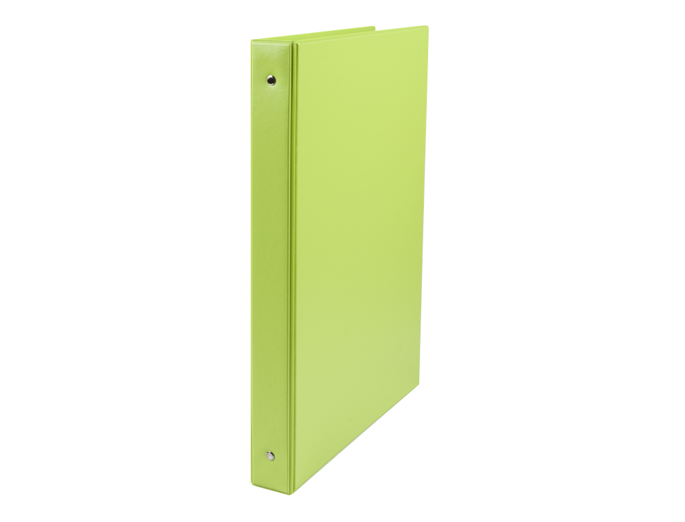 PASTA LIDERPAPEL 4 ANEIS 25 MM REDONDOS PLASTICO FOLIO COR VERDE PISTACHO